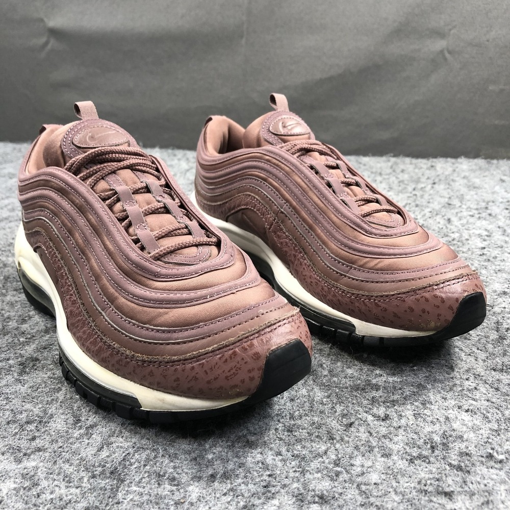 Nike Air Max 97 Shoes Womens 9.5 Pink Synthetic Mesh Sneakers AQ8760-200